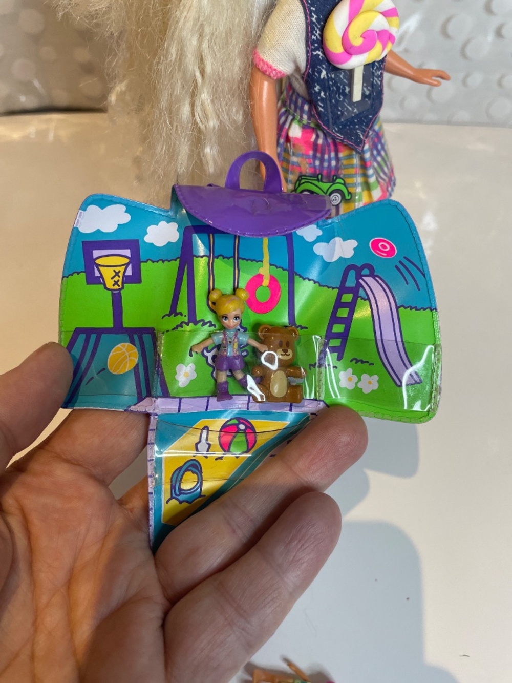 Vintage 1994 🎒🛝Stacie Polly Pocket doll - Picture 9 of 16